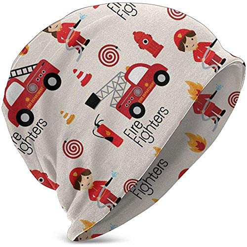 GodYo - Gorro de punto para niños pequeños y niñas, diseño de bombero