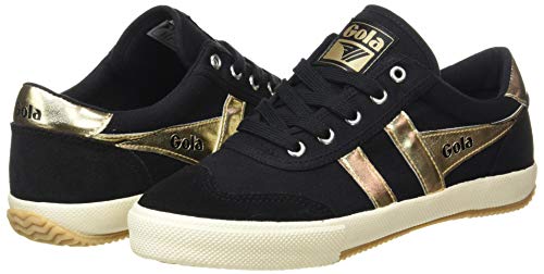Gola Badminton, Zapatillas Mujer, Negro Dorado, 39 EU