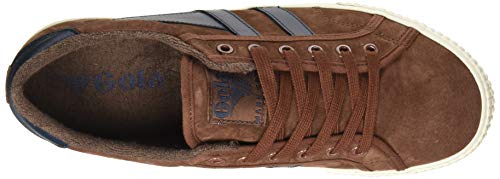 Gola Tennis Mark Cox Suede, Zapatillas Hombre, Cognac/Navy, 42 EU