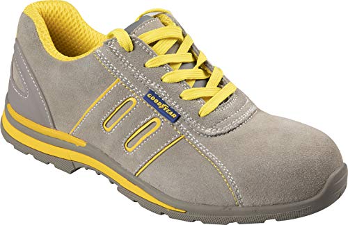 Goodyear Calzado de Seguridad S1P Mod.G1383053 Número 40 Gris/Amarillo Trabajo