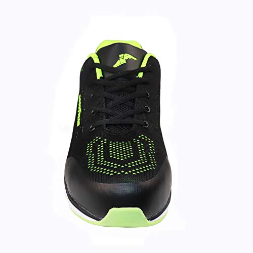 Goodyear Workwear GYSHU1571 - Zapatillas de seguridad para hombre (metal, sin compuesto), 9 UK, negro/verde, 1