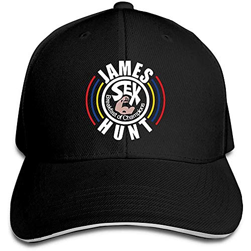 Gorra de béisbol GodYo James Hunt Breakfast of Cham-pions Trucker con visera ajustable