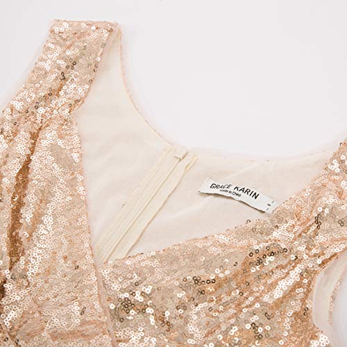 GRACE KARIN Mujer Vestido Elegante Años 50 Vestido de Mujeres Rockabilly Clásico L CL011061-2