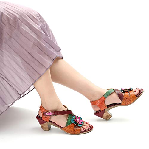gracosy Sandalias Tacon Bajo Mujer Verano 2019 Confort Bohemio Zapatos de Fiesta al Aire Libre Sandalias para Caminar Moda Dedo del pie Abierto Sandalias Tacón de Bloque