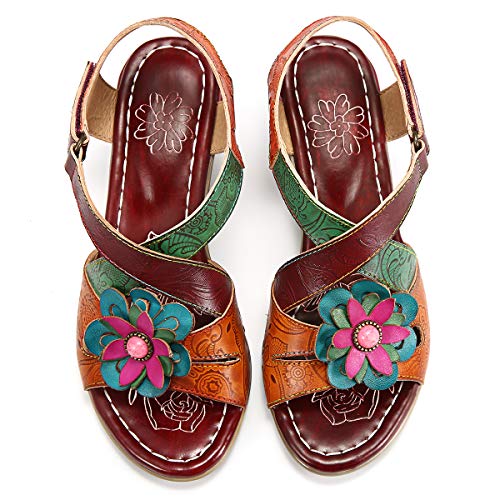 gracosy Sandalias Tacon Bajo Mujer Verano 2019 Confort Bohemio Zapatos de Fiesta al Aire Libre Sandalias para Caminar Moda Dedo del pie Abierto Sandalias Tacón de Bloque