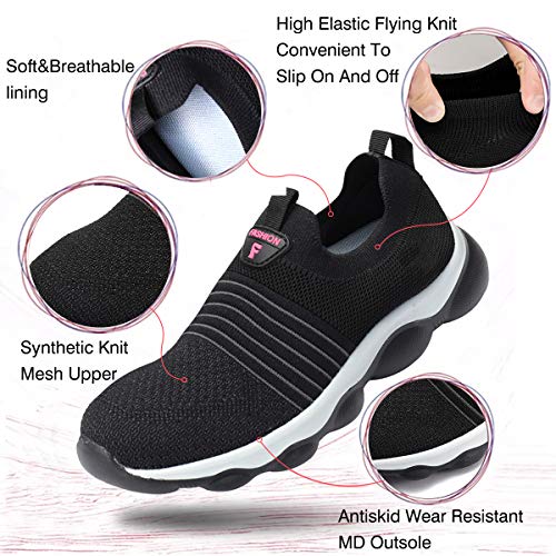 gracosy Zapatillas de Running para Mujer Zapato de Trail Verano Slip-on Malla Zapatillas Deportivas Transpirable Ligero Casual Zapato Al Aire Libre