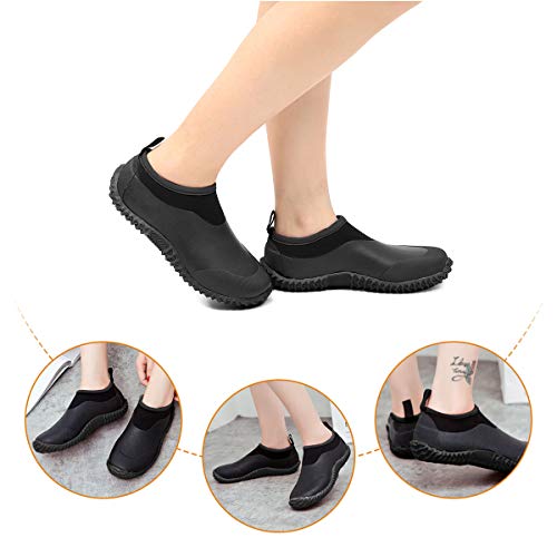 gracosy Zapatos de Agua Mujer Hombres Goma Botas de Lluvia de Neopreno Resbalón Impermeable Zapatos para Caminar Playa Zapatos Ligeros Zapatilla de Deporte Aqua