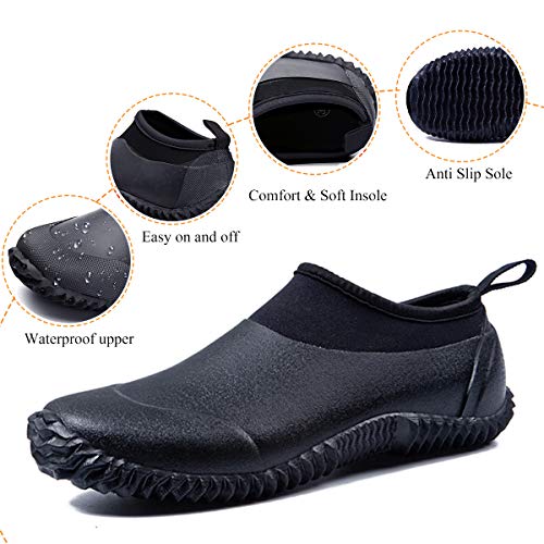 gracosy Zapatos de Agua Mujer Hombres Goma Botas de Lluvia de Neopreno Resbalón Impermeable Zapatos para Caminar Playa Zapatos Ligeros Zapatilla de Deporte Aqua