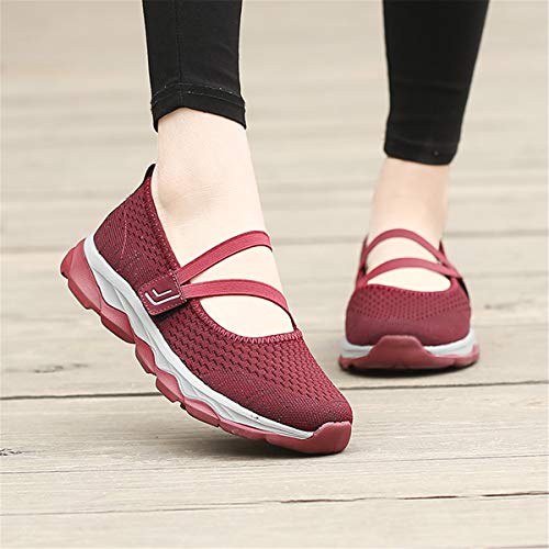 gracosy Zapatos para Mujer Mary Jane Zapatillas Verano Plataforma Malla Merceditas Casual Zapatos de Deporte Ligero Sneaker Mocasines Antideslizante