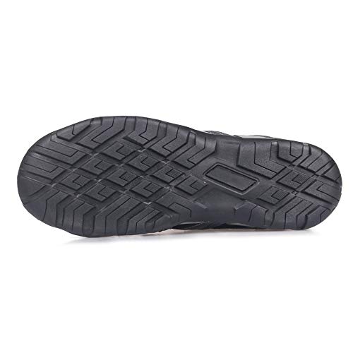 GRITION Hombres Sandalias para Caminar Protección Cerrada para los Dedos Respirable Antideslizante Ajustable de Secado rápido cómodo para Caminar Senderismo Gris (43 EU)