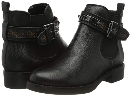 Guess Batel Low Boot Logo, Botines Mujer, Nero Blk BR Blk BR, 36 EU