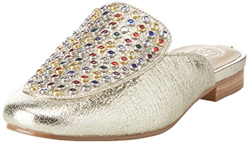 Guess Footwear Dress Sabot - Zapatillas para Mujer Dorado Size: 39 EU