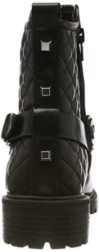 Guess Holana/Stivaletto (Bootie)/Lea, Botas Biker Mujer, Negro (Black Black), 36 EU