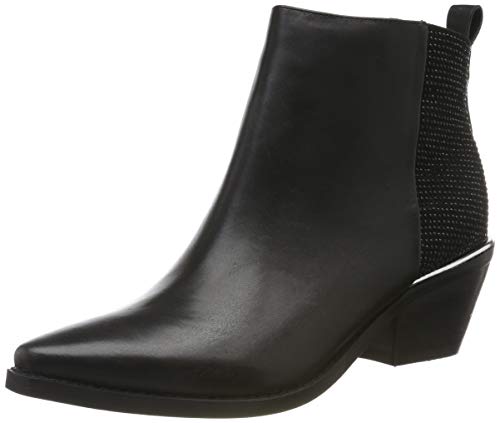 Guess Nishe/Stivaletto (Bootie)/Leat, Botines Mujer, Negro (Black Black Bl), 37 EU