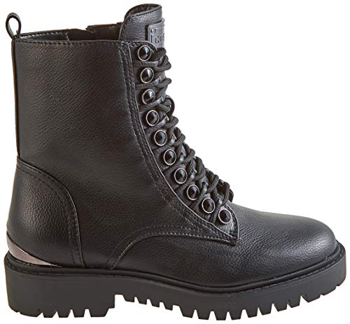 Guess OXANA/Stivaletto (Bootie)/Leat, Botas de Combate Mujer, Negro, 40 EU