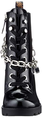 Guess Raizel/Stivaletto (Bootie)/Lea, Botas de Combate Mujer, Negro, 36 EU