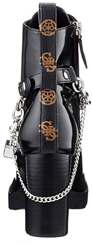 Guess Raizel/Stivaletto (Bootie)/Lea, Botas de Combate Mujer, Negro, 36 EU