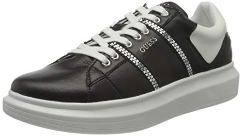 Guess Salerno II, Zapatillas Deportivas Hombre, Negro, 44 EU