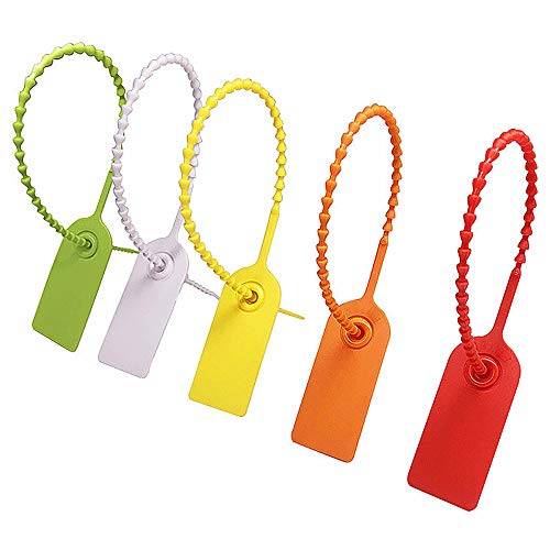 Gurxi Brida de Cable Multicolor Etiquetas de Amarre de Cable de Plástico Fuertes Ataduras de Cables Etiquetas para Ropa Calzado Bolsas Logística Transporte 100 Piezas (Varios Colores)