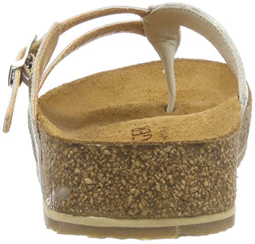 Haflinger Bio Clara, Chanclas Mujer, Dorado (Gold 715), 36 EU