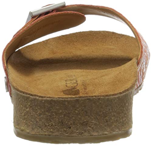 Haflinger Bio Gina, Sandalias con Tira Vertical Unisex Adulto, Multicolor (Koralle 1620), 46 EU