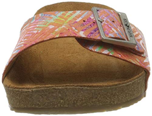 Haflinger Bio Gina, Sandalias con Tira Vertical Unisex Adulto, Multicolor (Koralle 1620), 46 EU
