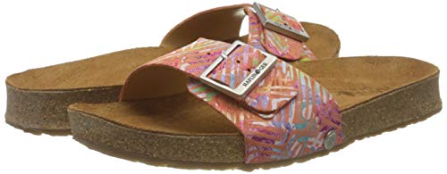 Haflinger Bio Gina, Sandalias con Tira Vertical Unisex Adulto, Multicolor (Koralle 1620), 46 EU
