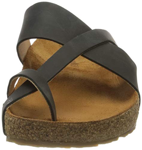 Haflinger Bio Jack, Chanclas Unisex Adulto, Negro (Schwarz 818), 41 EU