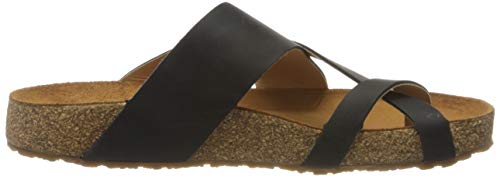 Haflinger Bio Jack, Chanclas Unisex Adulto, Negro (Schwarz 818), 41 EU