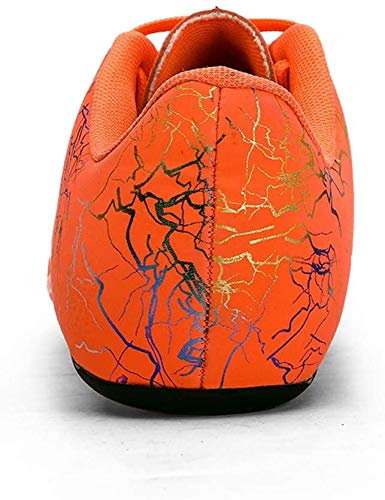 HaoLin Zapatillas De Atletismo para Hombres Zapatillas De Correr Unisex Zapatillas De Entrenamiento para Correr para Niños Zapatillas De Salto Largas Dedicadas Zapatillas De Sprint Junior,Orange-38