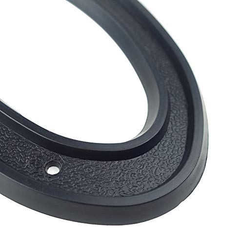 HASWARE Número de casa de 5.5 pulgadas (139mm) Números de puerta modernos Números de dirección de casa de calle, Plástico ABS negro (4)