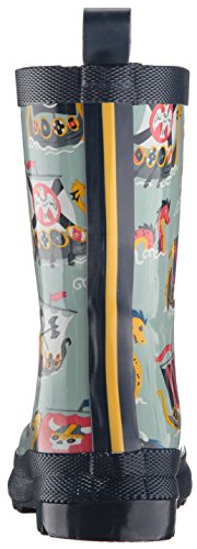 Hatley Printed Rain Boots Botas de agua de trabajo para chico, azul (Vikings/Forest), 21 (5 UK)