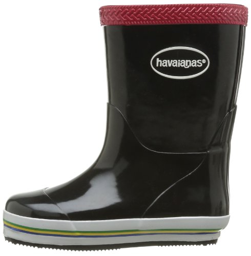 Havaianas Aqua Kids Rain Boots, Botas de Agua para Niñas, Multicolor (Black/Red), 33 EU (31 Brazilian)