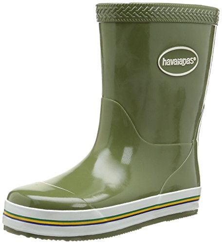 Havaianas Aqua Kids Rain Boots, Botas de Goma para Niñas, Multicolor (Dark Khaki), 33 EU (31 Brazilian)