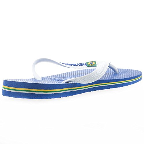 Havaianas Brasil Logo, Chanclas Unisex Adulto, Azul (Marine Blue), 43/44 EU