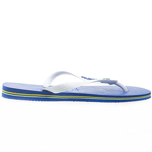 Havaianas Brasil Logo, Chanclas Unisex Adulto, Azul (Marine Blue), 43/44 EU