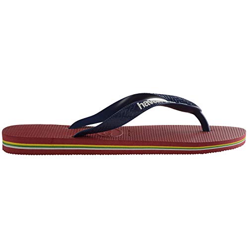 Havaianas Brasil Logo Chanclas Unisex Adulto, Multicolor (Red), 43/44 EU