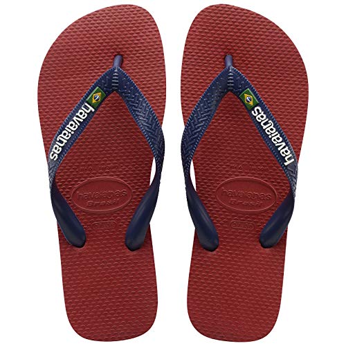 Havaianas Brasil Logo Chanclas Unisex Adulto, Multicolor (Red), 43/44 EU