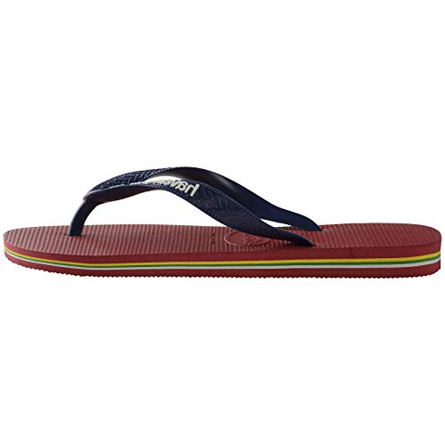 Havaianas Brasil Logo Chanclas Unisex Adulto, Multicolor (Red), 43/44 EU