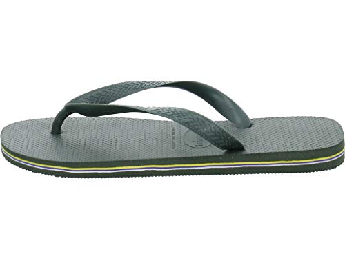 Havaianas Brasil Logo, Chanclas Unisex Adulto, Verde (Olive Green), 43/44 EU