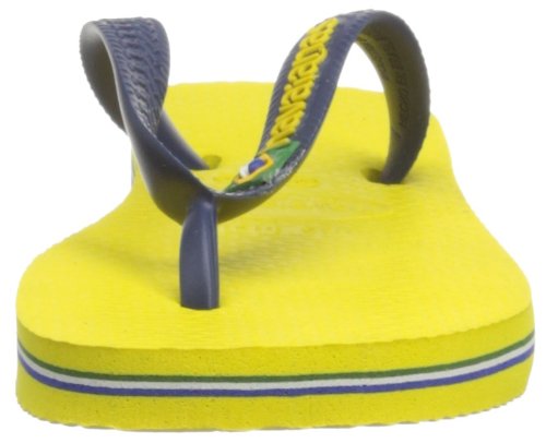 Havaianas Brasil Logo, Chanclas Unisex niños, Amarillo (Citrus Yellow), 23/24