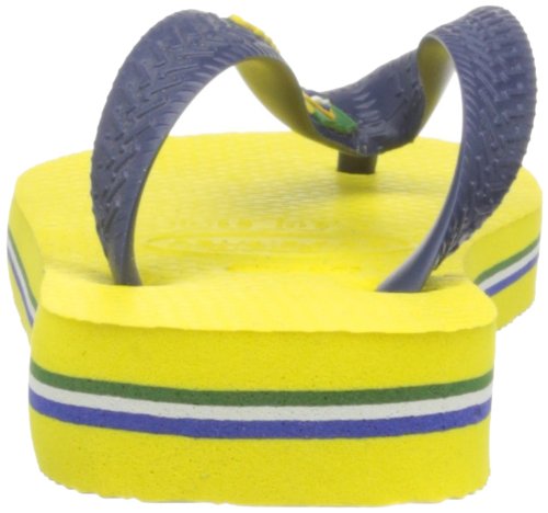 Havaianas Brasil Logo, Chanclas Unisex niños, Amarillo (Citrus Yellow), 23/24