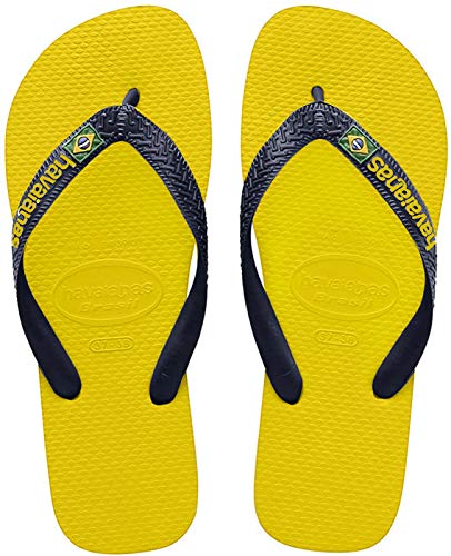 Havaianas Brasil Logo, Chanclas Unisex niños, Amarillo (Citrus Yellow), 23/24