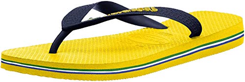 Havaianas Brasil Logo, Chanclas Unisex niños, Amarillo (Citrus Yellow), 23/24