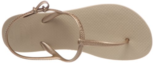 Havaianas Freedom, Sandalias Mujer, Dorado (Sand Grey/Light Golden), 41/42 EU