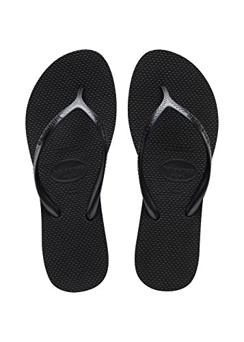 Havaianas High Light, Chanclas Mujer, Negro Black, 37 EU