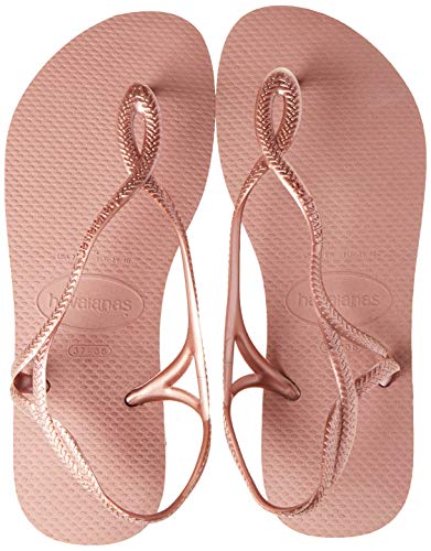 Havaianas Luna, Sandalias de Talón Abierto para Mujer, Rosa (Crocus Rose 3544), 37/38 EU