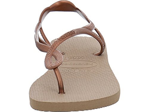 Havaianas Luna, Sandalias de Talón Abierto para Niñas, Dorado (Rose Gold/Rose Gold 5282), 31/32 EU