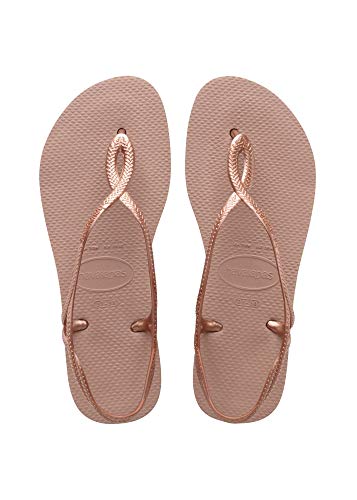 Havaianas Luna, Sandalias de Talón Abierto para Niñas, Rosa (Crocus Rose 3544), 29/30 EU