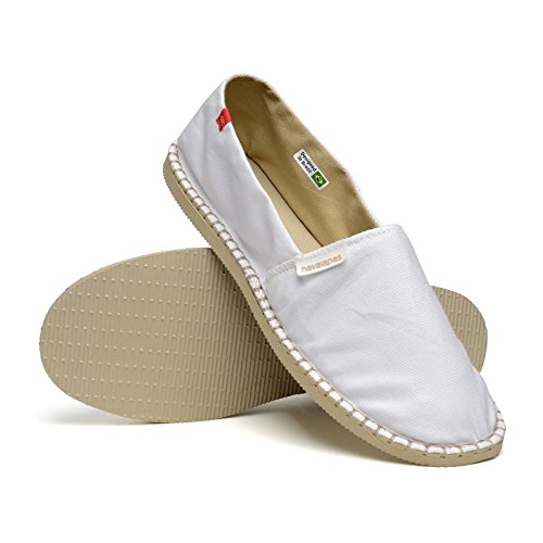 Havaianas Origine III, Alpargatas Unisex Adulto, Blanco (White), 44 EU